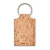 Rectangular cork key ring beige | No Branding | not available | not available