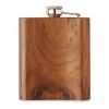 Slim hip flask 190 ml brown | No Branding | not available | not available | not available