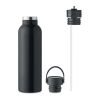 Double wall bottle with screw cap 700 ml black | No Branding | not available | not available | not available