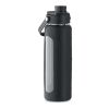 Glass bottle with sleeve 750 ml black | No Branding | not available | not available