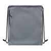 Large drawstring bag 300D RPET grey | No Branding | not available | not available | not available