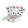 Playing cards in tin box matt silver | No Branding | not available | not available