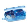 Stationery set in plastic box transparent/blue | No Branding | not available | not available | not available