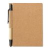 Recycled 80 sheets notebook with pen black | No Branding | not available | not available