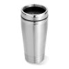 Double wall travel cup 400ml matt silver | No Branding | not available | not available | not available