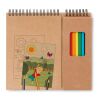 Colouring set with notepad beige | No Branding | not available | not available