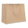 Jute shopping bag with short handles beige | No Branding | not available | not available | not available