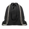 220gr/m² drawstring canvas 2 function bag black | No Branding | not available | not available | not available