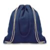 220gr/m² drawstring canvas 2 function bag blue | No Branding | not available | not available | not available