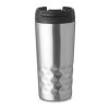 Double wall travel cup 280 ml matt silver | No Branding | not available | not available | not available