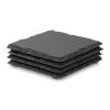 Slate coasters with EVA bottom black | No Branding | not available | not available | not available