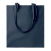 Cotton tote bag with long handles 140gr/m² navy blue | No Branding | not available | not available | not available