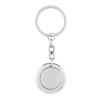 Metal Key ring with token shiny silver | No Branding | not available | not available | not available