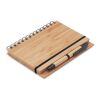 Bamboo notebook with pen lined wood | No Branding | not available | not available