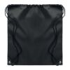 190T RPET drawstring bag black | No Branding | not available | not available | not available