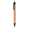 Cork/ Wheat Straw/ABS ball pen black | No Branding | not available | not available