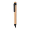 Bamboo/Wheat-Straw ABS ball pen black | No Branding | not available | not available