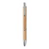 Bamboo automatic pen with chrome clip wood | No Branding | not available | not available