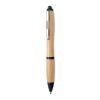 Ball pen in ABS and bamboo black | No Branding | not available | not available