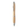 Ball pen in ABS and bamboo matt silver | No Branding | not available | not available