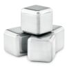 Set of 4 SS ice cubes in pouch black | No Branding | not available | not available | not available