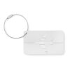 Airplane aluminium luggage tag matt silver | No Branding | not available | not available | not available