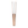 Manual hand fan in wood white