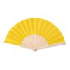 Manual hand fan in wood yellow | No Branding | not available | not available