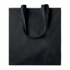 Gusset cotton shopping bag 140gr/m² black | No Branding | not available | not available | not available