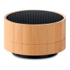 Round 3W bamboo wireless speaker black | No Branding | not available | not available | not available