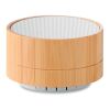 Round 3W bamboo wireless speaker white | No Branding | not available | not available | not available