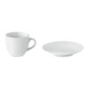Espresso cup and saucer 80 ml white | No Branding | not available | not available