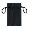 Small cotton draw cord bag black | No Branding | not available | not available | not available