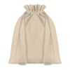 Medium Cotton draw cord bag, natural beige | No Branding | not available | not available | not available