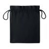 Medium Cotton draw cord bag, coloured black | No Branding | not available | not available | not available
