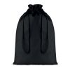 Large Cotton draw cord bag black | No Branding | not available | not available | not available