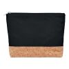 Cork & cotton cosmetic bag black | No Branding | not available | not available | not available