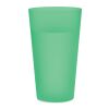 Reusable event cup 500ml transparent/green | No Branding | not available | not available