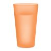 Reusable event cup 500ml transparent/orange | No Branding | not available | not available