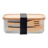 Stainless steel lunchbox 600ml wood
