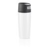 Auto leak proof tumbler White-Solid black | No Branding | not available | not available