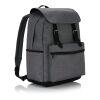 Laptop backpack with magnetic buckle straps grey | No Branding | not available | not available | not available