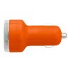 Plastic car power adapter with two USB ports cobalt blue | No Branding | not available | not available