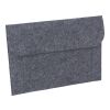RPET felt document bag Riley grey | No Branding | not available | not available