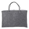 RPET felt duffle bag Savannah dark grey | No Branding | not available | not available