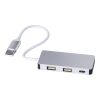 Aluminium USB Hub Layton silver | No Branding | not available | not available