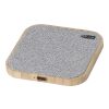 Bamboo wireless charger Moses grey | No Branding | not available | not available