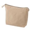 Recycled cotton cosmetic bag (180 gsm) Cressida khaki | No Branding | not available | not available