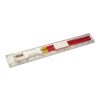 Ruler with pencil Pascale white | No Branding | not available | not available