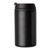 Stainless steel double walled cup Gisela black | No Branding | not available | not available